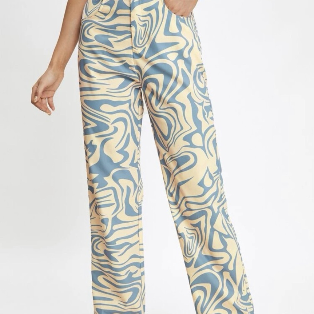 Marble Graphic pants